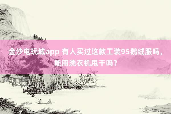 金沙电玩城app 有人买过这款工装95鹅绒服吗，能用洗衣机甩干吗？