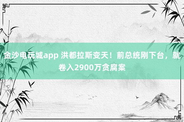 金沙电玩城app 洪都拉斯变天！前总统刚下台，就卷入2900万贪腐案