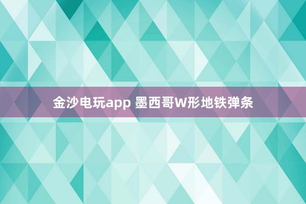 金沙电玩app 墨西哥W形地铁弹条
