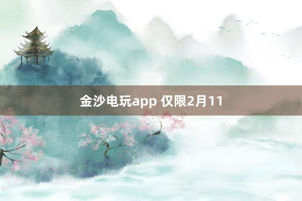 金沙电玩app 仅限2月11